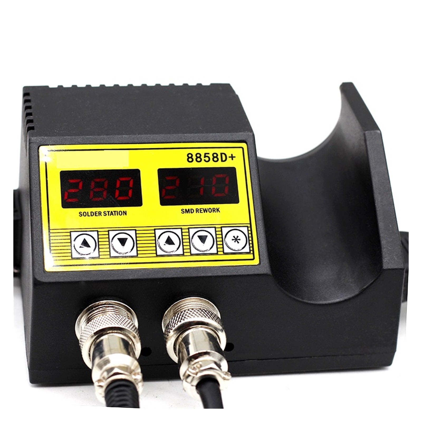 2 In 1 Soldering Station LCD Digital Display BGA Rework Hot Air Blower Heat Gun Hair Dryer Welding Repair Tools 8898 ,High Temperature Resistant