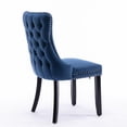 thumbnail image 4 of Cterwk Pack of 2 Upholstered Side Chair Dining Chair with Wood Legs, Blue, 4 of 9