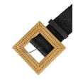 thumbnail image 2 of INSPIRE CHIC Women's Wide Stretch Woven Elastic Waist Belt Black, 2 of 5
