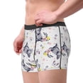 thumbnail image 3 of Bingfone Rabbit And Butterfly Men's Underwear - Casual Stretch Boxer Briefs-X-Large, 3 of 7