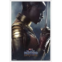 Marvel Cinematic Universe - Black Panther - Okoye One Sheet Wall Poster, 22.375" x 34", Framed