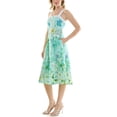 thumbnail image 3 of Nicole Miller Women's Button Front Midi Dress, Sizes 4-16, 3 of 5