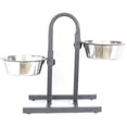 thumbnail image 2 of Iconic Pet  Stainless Steel Adjustable Pet Double Diner 12 cup, 2 of 4