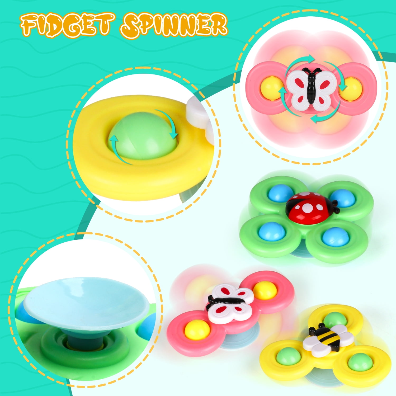 Flooyes 5-in-1 Montessori Toys Set, Early Education Toy For Kid Age 6-12 Months with Stacking Toys