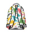 thumbnail image 3 of Cute Dinosaur Pattern Backpack for School,Cute School Bag,Schoolbag with Adjustable Shoulder Straps & Padded Back,15.3"x11"x7.1"., 3 of 6