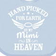 thumbnail image 4 of Inktastic Handpicked for Earth by My Mimi in Heaven with Angel Wings Boys or Girls Baby Bib, 4 of 4