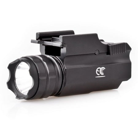 MCCC 230 Lumens LED Rail Mount Tactical Gun Flashlight Pistol Light with Strobe&Weaver Quick Release for Hunting,