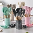 14Piece Silicone Wooden Handle Kitchen Utensils Set, Kitchen Gadgets