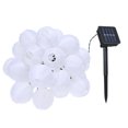 thumbnail image 1 of Cadena de lámpara 6.5Meters / 21.3Ft 30 LED Energía solar Fairy String Lantern Light Lámpara de césped con brillo constante y flash 2 modos de iluminación Flexible Twistable Bendable IP44 Resistencia Eccomum Cadena de lámpara, 1 of 7