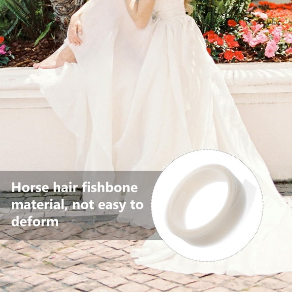 ibasenice Ivory Dance Dress Material Mesh Netting for Thread Easy to Cut and Use for Crafting
