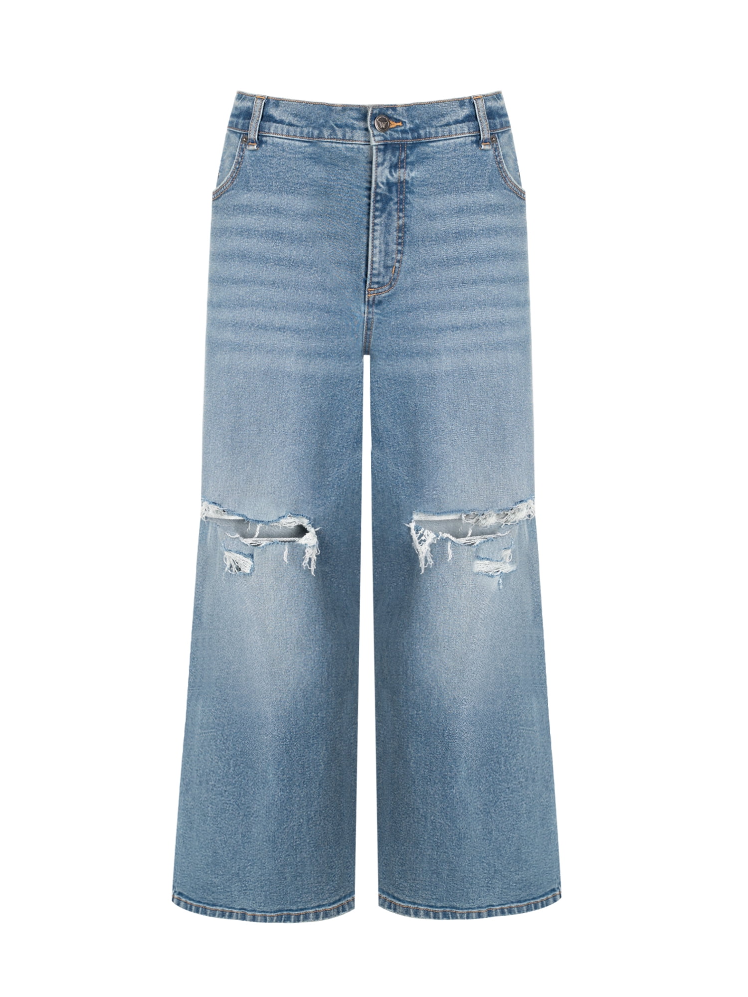 Jessica Simpson Women's Plus Buttercup Slouchy Boyfriend Jeans, Sizes 16W-24W