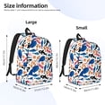 thumbnail image 4 of Daiia Cute Sea Animals Vintage Canvas Backpack for Men and Women ,Hiking Backpack,Travel Laptop Bag for School,Large Capacity Backpack, 4 of 8