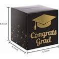 thumbnail image 3 of Graduation Card Box Holder, Congrats Grad Foldable Cardboard Decorations Box for Graduation Party Decoration and Grad Parties (Black), 3 of 10
