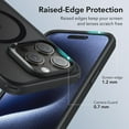 thumbnail image 5 of Pour iPhone 16 Pro Max Étui, Compatible avec MagSafe, Protection Antichoc de Qualité Militaire, Étui Magnétique pour iPhone 16 Pro Max, Étui Hybride Classique (HaloLock), Transparent, 5 of 5