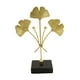 thumbnail image 3 of Adorno de hoja de ginkgo de lujo, figura de hoja, base de mármol, escultura de hojas de metal para Estilo A, 3 of 8