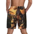 thumbnail image 2 of Lsque Mens Swim Trunks Flower Field Poodle Pattern - Bathing Suit Compression Liner - Beach Swim Shorts Swimwear - (S-3XL) - Stretch Quick Dry -Large, 2 of 9