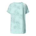 thumbnail image 6 of Giftesty Blouses for Women Dressy Casual Women's 2024 Casual Loose and Comfortable Gradient Round Neck Short-sleeved T-shirt, 6 of 6