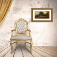 thumbnail image 3 of Friedrich von Amerling 24x16 Gold Ornate Framed and Double Matted Museum Art Print Titled - Ideal Landscape, 3 of 4