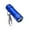 Blue, variant on Portable Miniature Aluminum Flashlight With 3 LED Beam Keyring Design Water Resistant For Emergency Kit and Daily Carry