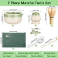 thumbnail image 3 of LIZEVINC 7 Pcs Matcha Tea Set,Matcha Whisk Set Includes Matcha Bowl with Spout,Matcha Whisk and Holder,Bamboo Matcha Scoop,Stainless Steel Sifter,Scoop Stand and Tea Towel,Ideal for Matcha Lovers, 3 of 9