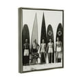 thumbnail image 5 of Stupell Industries Vintage Photography Men Surfer Surfboards Beach Sport Photograph Luster Gray Floating Framed Canvas Print Wall Art, Design by Graffitee Studios, 5 of 5