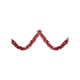 thumbnail image 2 of Guirnalda navideña decorativa de cinta roja de 10 m | Diseño de flores de lana de plástico resistente | Decoración para fiestas navideñas, árboles de Navidad, escaleras, chimeneas, puertas y paredes, 2 of 6