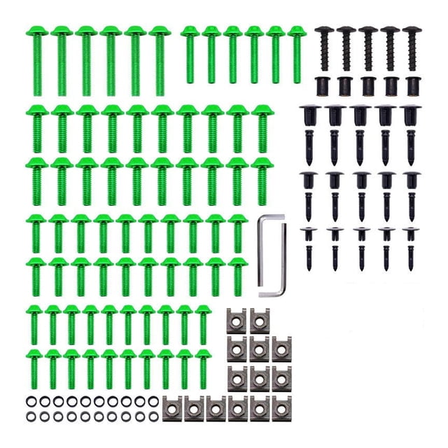 Juego de pernos de coche Sidaley para CBR650R Accesorios para motos Verde VI018517-05