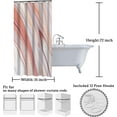 thumbnail image 4 of Gold and Pink Marble Shower Curtain Abstract Modern Fabric Shower Curtains for Bathroom Decor Luxury Shower Curtain Liner for Bathtub Waterproof and Machine Washable 36"x72", 4 of 5