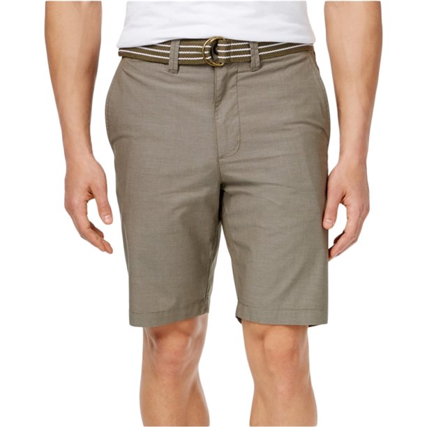 American Rag Mens Micro Stripe Casual Chino Shorts, Verde, 34