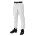thumbnail image 2 of Alleson Athletic C72WHLGX Adult Baseball Pant, White - Large, 2 of 4
