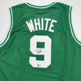 thumbnail image 2 of Autographed/Signed Derrick White Boston Green Basketball Jersey JSA COA, 2 of 4