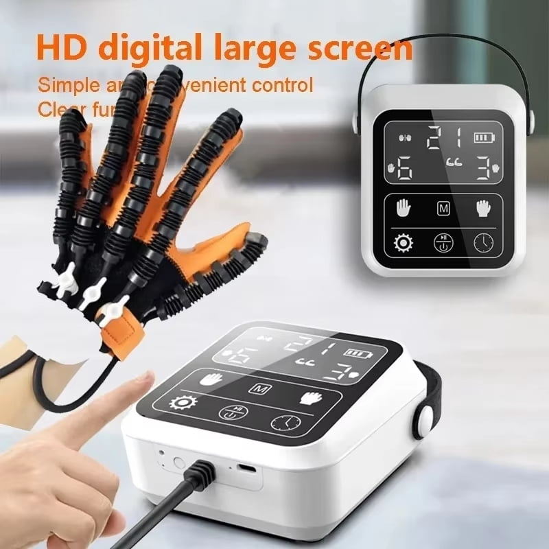 Rehabilitation Robot Gloves Upgrade Hemiplegia Hand Stroke Recovery Equipment For Arthritis Stroke Hemiplegia Patients, Right Hand, XL