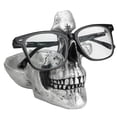 thumbnail image 1 of Soporte para gafas con forma de calavera Mrlikale Creative Silver Resin, 1 of 8