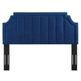 thumbnail image 6 of Tufted Headboard, King Size, Velvet, Blue Navy, Modern Contemporary Urban Design, Bedroom Master Guest Suite, 6 of 10