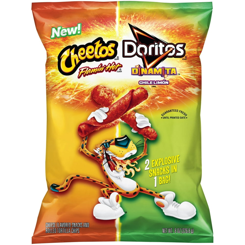 Cheetos Flamin Hot Doritos Dinamita Chile Limon Snacks.