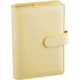 thumbnail image 1 of A6 PU Leather Budget Binder Refillable 6 Ring Notebook Binder for A6 Filler Paper, Loose Leaf Personal Planner Binder Cover with Magnetic Buckle, Yell, 1 of 4