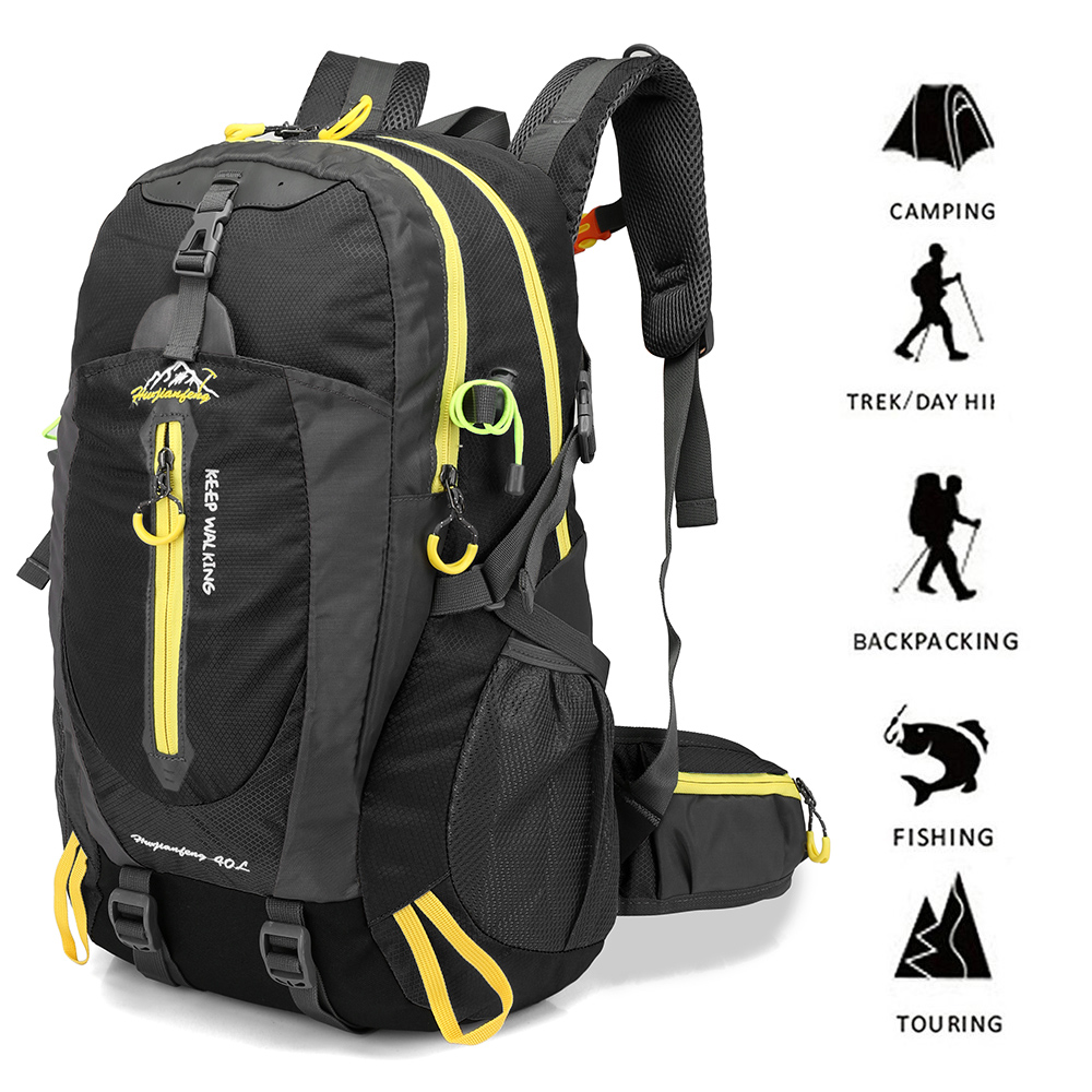 40L Water Resistant Travel Backpack Camp Hike Laptop Daypack Trekking Climb Back Bags For Men Women - image 4 of 5