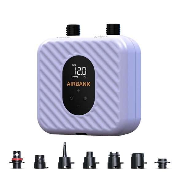 Bomba eléctrica recargable para paddle board AIRBANK, 20 PSI, 38.5 Wh