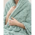 thumbnail image 3 of Utopia Bedding Plush Checkered Fleece Blanket Green Twin, 60x80 Inches Travel Friendly, Soft Cozy Throw Blanket for Couch, Sofa, Bed - Home Decor Gift for Kids, Women and Men, 3 of 5