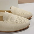 thumbnail image 4 of NOKIO Women’s Ballet Flat Shoes Knit Dress Shoes Round Toe Slip On Ballerina Walking Flats Shoes for Woman Low Wedge Comfort Soft Women Mesh Breathable Comfortable Casual Shoes, 4 of 5