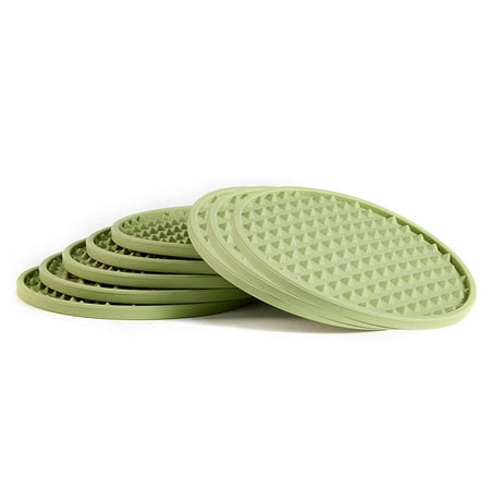 

Tohuu Silicone Coasters Silicone Coasters Set of 8 Heat Resistant Cup Mate Fits Any Size of Drinking Glasses Soft Coaster for Tabletop Protection Furniture from Damage intensely