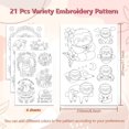 thumbnail image 2 of Water Soluble Embroidery Patterns for Beginners 4 Sheets with 33pcs Sloth Patterns Wash Away Stick and Stitch Embroidery Pattern Stabilizer for Hand Sewing Lover Women Adults, 2 of 9