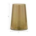 thumbnail image 3 of Elegant Tapered Glass Vase with Sleek Finish for Living Room Decor - Elegant Sculpted Flower Table Accent for Bedroom - Modern Home Ceramic Display for House Office Room - 8", Gold & Metallic, 3 of 13