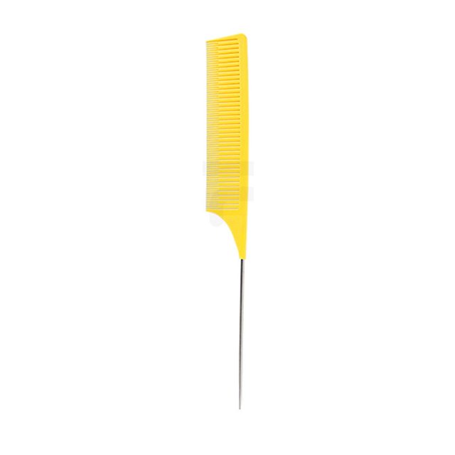Cepillo profesional para peines de salón Amarillo Sunnimix Peine para el cabello con resalte de dientes finos