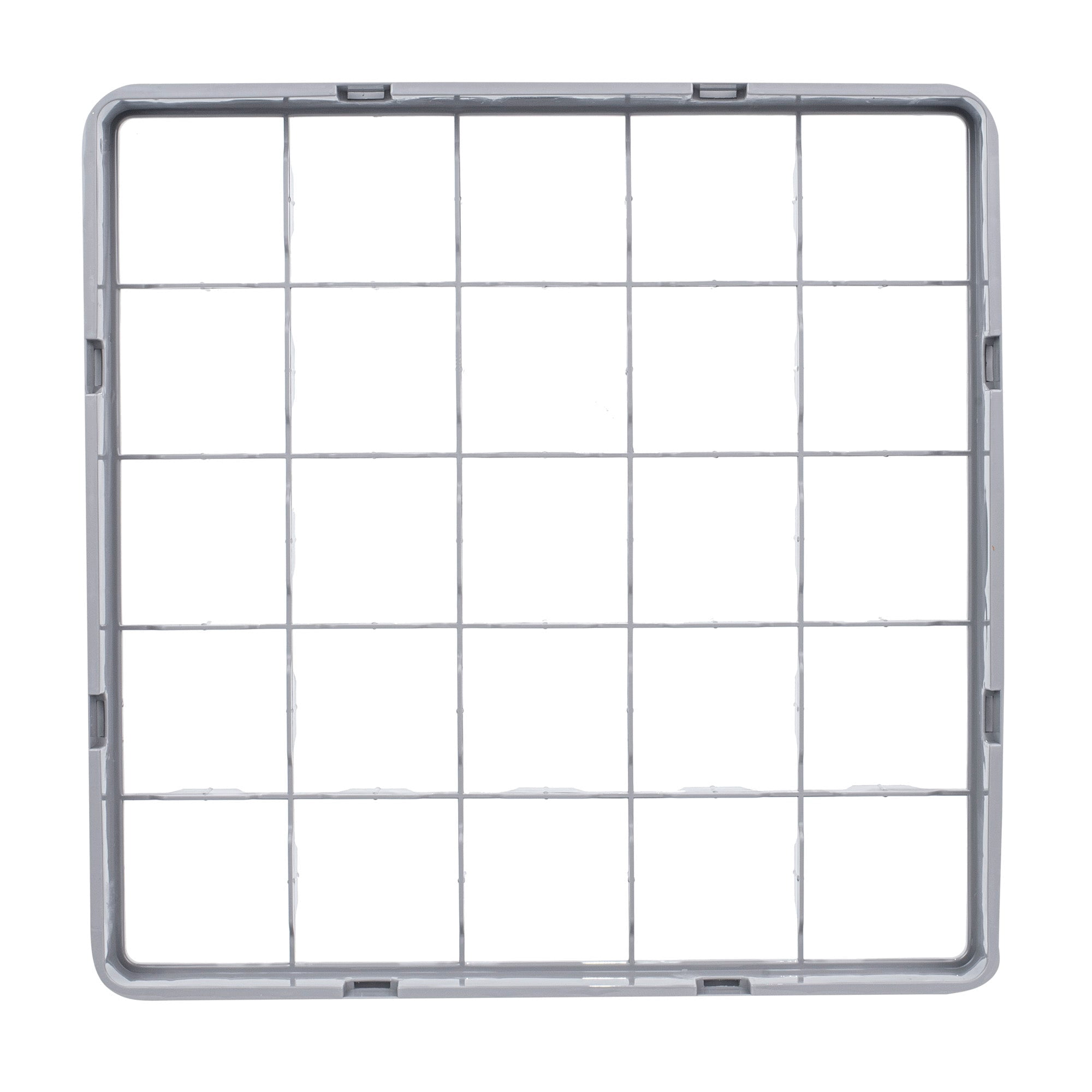 Clean Tek Professional Gray Half Drop Extender - 25 Compartments - 19 3/4" x 19 3/4" x 3" - 1 count box