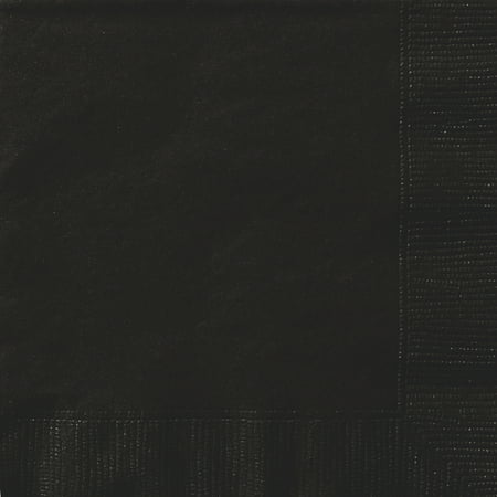 Way to Celebrate! Black Paper Luncheon Napkins, 6.5in, 24ct