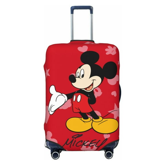 Mickey Cartoon Luggage Covers,Travel Suitcase Cover Protector Fits 18-21 Inch Luggage,Washable Baggage Covers(S)