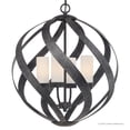 thumbnail image 7 of Urban Ambiance Luxury Rustic Chandelier, Medium Size: 23"H x 19.5"W, with Orbital Style Elements, Weathered Black Finish, UQL2781 from the Walsall Collection, 7 of 7