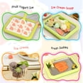 thumbnail image 2 of At-Home Rolled Ice Cream Maker Kit, Instant Freeze Plate with 2 Scrapers, DIY Homemade Ice Cream tray, Yogurt, Sorbet, Fun Family Activity for Kids, Food-Grade Stainless Steel(Green), 2 of 13