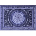 thumbnail image 1 of Ahgly Company Machine Washable Indoor Rectangle Persian Blue Traditional Area Rugs, 2' x 3', 1 of 4